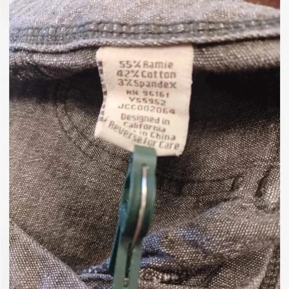 Be Bop Charcoal Ramie Blend Bootcut Pants Size 9 - Picture 10 of 12